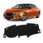 KUST Black Dash Cover for Nissan Sentra (S, SV, SR) 2020-2024 2025 2026 Non-Slip Dashboard Cover Polyester Interior for Nissan Sentra Accessories Sunshade No Glare - size: For Sentra 20-26