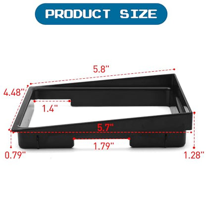 2-Pack Manual Transmission Shifter Bezels Compatible with Jeep Cherokee/Wrangler - Black