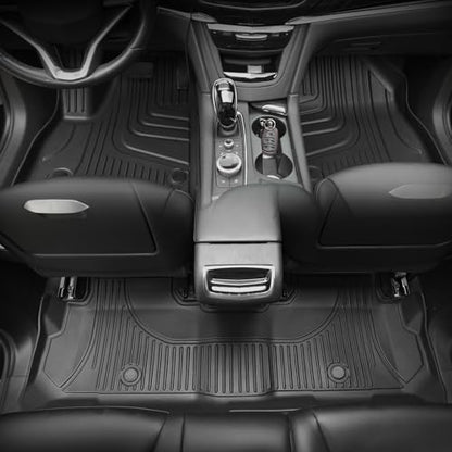 AOMSAZTO Floor Mats & Cargo Liner for 2019-2025 2026 Chevy Blazer (Not for EV) - 1st & 2nd Row All Weather Protection Floor Liners Waterproof Car Trunk Mat for Chevrolet Blazer