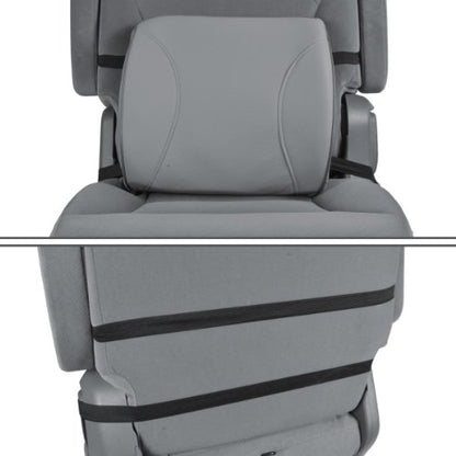 BDK BS-300-GR Durable Foam Lumbar Support 3D Balanced Firmness Cushion-Lower Back Pain Relief-Best for Office Chair, Car Seat, Recliner, Gray - color: Gray