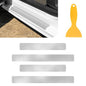 Car Door Sill Protector 3D Carbon Fiber Door Sill Guards Interior Trim Sticker, 4PCS Universa Carbon Fiber Anti-Scratch Entry Edge Guard Protection Trim Strips White Car Accessories (White 3D) - size: White 3D