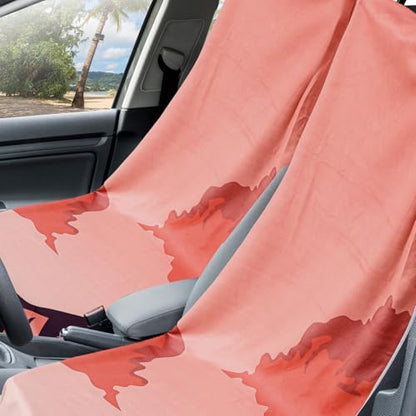 Hahafelt Car Seat Towel Covers with Storage Bag, 63 x 32 Inch Universal Non Slip Waterproof Sweat Protector for Car Truck, Gym Swimming Running, Machine Washable(2 Pack,Death Valley National Park) - style: Death Valley National Park