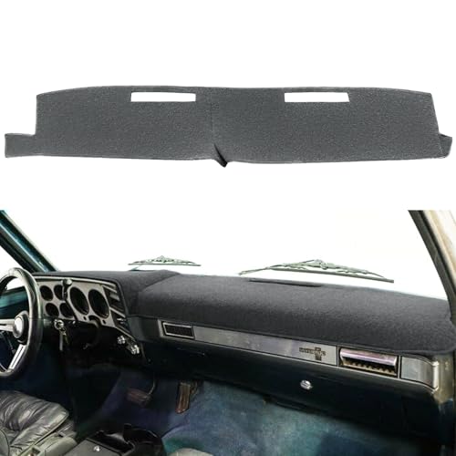 Dash Cover Dashboard Cover Mat Fit for 1981-1991 Chevrolet Chevy C/K/R/V Series Blazer,GMC C/K/R/V Series Jimmy (Dark Gray) - color: gray