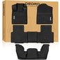 OEDRO Floor Mats Fit for Honda Pilot 2026 2025-2023, Includes 1st, 2nd and 3rd Row Floor Liners, Custom Fit TPE All Weather Car Liners, Black - style: 2023-2026 1st & 2nd & 3rd