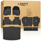 LASFIT Full Set Floor Mats for Honda CR-V 2026 2025 2024 2023 Gasoline (NOT for Hybrid), All Weather TPE Custom Fit Floor Liners 1st & 2nd Row & Seat Back Mat & Cargo Mat (Lower Position) - style: 1）For Honda CR-V | 2023-2026 | Full Set with Seat Back Mat