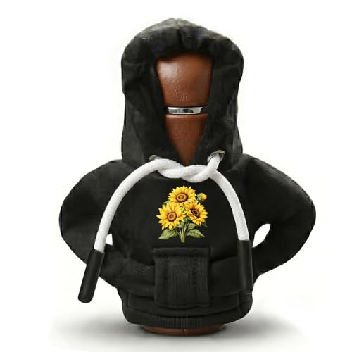 Sunflower Gear Shift Hoodie, Universal Car Shift Knob Cover, Aesthetic Manual Automatic Shifter Mini Hoodie,Cute Car Interior Decor Accessories Sunflower Gifts for Drivers Women Men - color: Sunflower