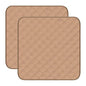 Waterproof Washable Seat Protector Pads Reusable Incontinence Chair Pads Resuable Pee Pads for Senior Adults Kids Stay Well in Place 22"X21" Beige 2Pcs - color: Beige
