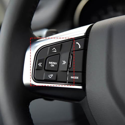 TTCR-II Compatible with Discovery Sport Steering Wheel Button 2015-2019, Left Side Steering Wheel Switch Button Replacement for Jaguar XE 2017-2019 and XF 2016-2020. (LR095537, LR095540) - size: Left Side
