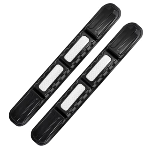 YoRise 2PCS Car Bumper Guard Strip, Anti-Collision Anti-Scratch Car Bumper Protector Trim with Reflective Patch, Foldable Door Edge Guard for Most Cars (White) - color: White