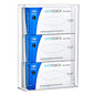 Acrylic Glove Box Holder, Wall-Mounted Glove Dispenser, Floating Glove Box Organizer, Large Size (for 3 Boxes), 10.5" W x 15.0" H x 3.5" D (Mounting Hardware Included) - size: Large (for 3 Boxes)