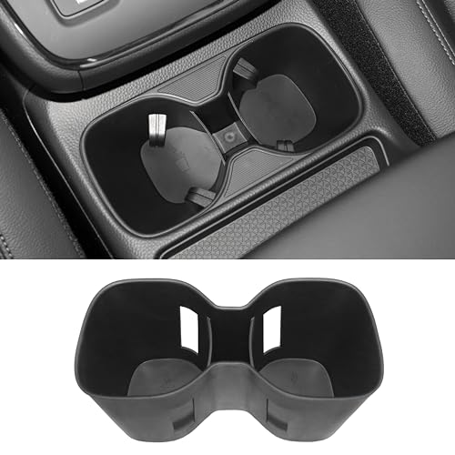 Cup Holder Inserts for Honda CRV Accessories 2023 2024 2025 2026 Center Console Cup Holder Protector for Honda CRV CR-V LX EX EX-L Sport Hybrid Sport-L Hybrid Sport Touring Hybrid TPE Material Black - size: for Honda CRV 2023-2026
