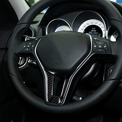 for Mercedes-Benz W204 W205 W211 W203 C E Class GLA GLC Real Soft Carbon Fiber Driver Side Dashboard Accent Button Chin Decal Cover Trim Sticker Car Interior Accessories (B) - color: Driver Side Dash B
