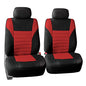 FH Group Car Seat Covers Front Set Premium 3D Air Mesh - Low Back Car Seats with Removable Headrest, Universal Fit,Automotive Seat Cover,Airbag Compatible Car Seat Cover for SUV,Sedan,Van Red