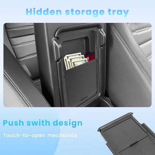 4PCS Center Console Organizer Compatible with 2023 2024 2025 2026 Honda CRV Secondary Box Insert Divider Armrest Storage Tray Hidden Storage Tray Cup Holder Interior Accessories - size: 3 Pcs Center Console Organizer+Cup Holder