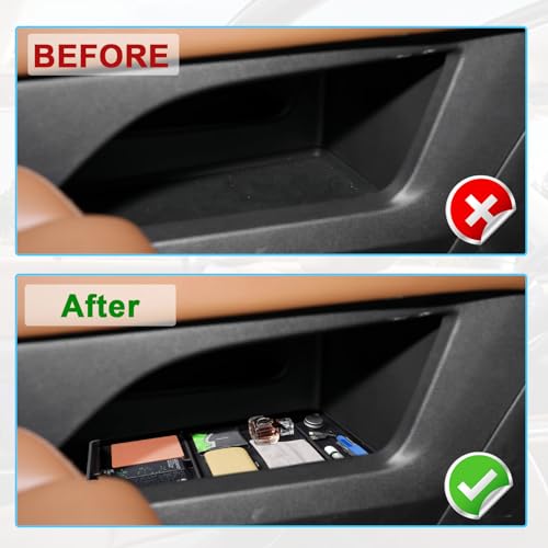 Pathfinder Lower Organizer Tray Compatible with Nissan Pathfinder 2022 2023 2024 2025 2026 S/SV/SL/Rock Creek/Platinum Accessories Floor Center Console Armrest Insert Tray Storage Box