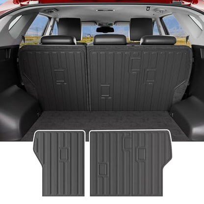 Xipoo Cargo Mat Compatible with 2016-2021 Tucson Trunk Mat Cargo Liner Trunk Liner TPE Back Seat Protector Replacement for 2016 2017 2018 2019 2020 2021 Tucson Accessories