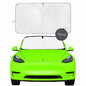 Windshield Sun Shade Compatible for Tesla Model 3/Y | Certified 99.87% UVB & 99.02% UVA Car Sun Shade. Award Winning Sunshade - Patented Technology | Car Shades by Kinder Fluff - size: Model 3/Y