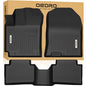 OEDRO Floor Mats Fit for 2018-2023 Hyundai Kona & 2022 2023 Kona N (Not Fit Electric Models), TPE All-Weather Custom Fit Floor Liners for Kona Accessories,1st & 2nd Row Mats Car Mats, Black - style: 2018-2023 Hyundai Kona 1st & 2nd