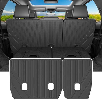 powoq 7 Seats Cargo Mat Compatible with 2016-2026 Dodge Durango Trunk Mat TPE 2nd Back Seat Protector Cargo Liner Trunk Liner Replacement for 2016-2026 Dodge Durango Accessories