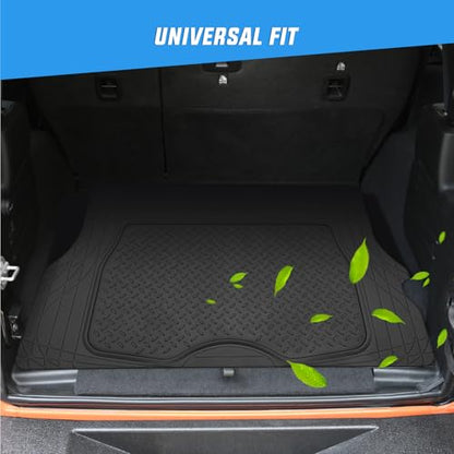 Nilight Rubber Cargo Mats for Cars Trucks SUVs, Universal Trim to fit for Most Vehicles, All Weather Protection Heavy Duty Cargo Liners - color: Cargo Mat 56"*43"