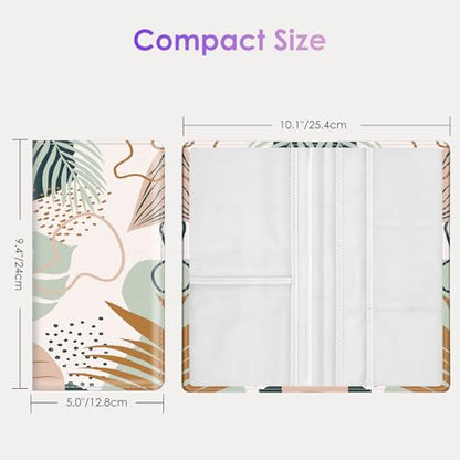Car Registration and Insurance Holder，Colour Patterns Men Women Car License Document Registration and Insurance Card Holder - color: Abstract Flora