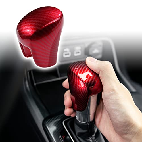 CKE Compatible with Honda Civic 2022 2023 2024 2025 2026 for CRV HRV 2023 2024 2025 2026 for Accord 2018-2024 2025 2026 Accessories Car Center Console Gear Shift Knob Cover Trim Cap -Red Carbon - color: Red Carbon