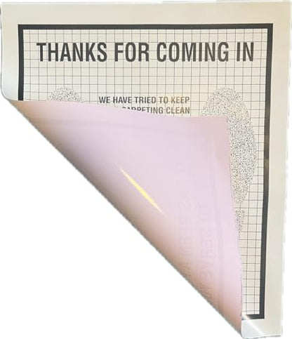 AutoMat Heavy Duty Premium Reinforced Plastic Coated Disposable Paper Automotive Floor Mat (Case of 100)