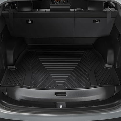 YITAMOTOR Cargo Trunk Liner Compatible with 2023-2025 Honda Pilot, Cargo Mat with Backrest Mat Behind 3rd Row Back Seat Protector, All Weather Custom Fit Black Cargo Mats - style: 2023-2025 Pilot CargoMats with Backrest Mat