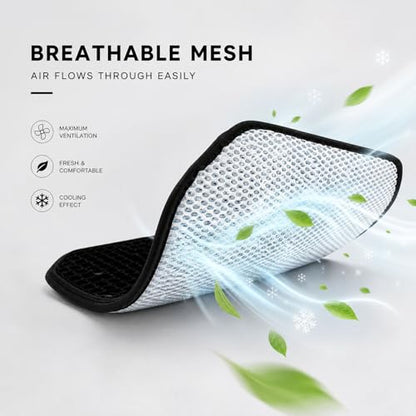 Cool and Breathable 3D air MESH car seat Cushion for Summer, Universal Ventilated Comfortable seat pad, Suitable for sedans, Vans, Pickup Trucks, and SUVs (Black seat cushion-1PCS) - color: Black Seat Cushion-1pcs