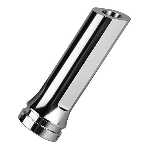 Handbrake Cover, Universal Auto Car Aluminum HandBrake Cover Handle Protector Hand Brake Sleeve Red Brake system modification (Silver)