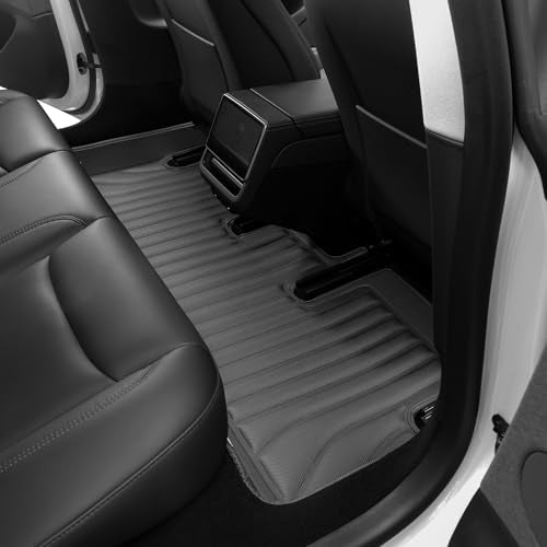 SUPER LINER Floor Mats & Cargo Liners Compatible with 2024-2026 Tesla Model 3 Highland, All-Weather Full Cabin Protection System, Premium Soft Mat Set for Floors, Trunk, Frunk & Seatbacks - size: 6 PCS Compatible with Model 3 Highland | Large