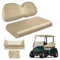 Golf Cart Front Seat Covers Staple On Replacement for Club Car Precedent 2004+ Golf Cart Seat Beige Micro Fiber Leather Seat Cover - color: Beige, size: Club Car Precedent 2004+