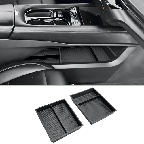 CDEFG 2Pcs for 2025 2026 Murano Center Console Organizer for 2025 2026 Murano Accessories Lower Console Organizer Tray Armrest Storage Box