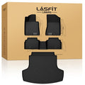 LASFIT Floor Mats & Cargo Mat for Hyundai Sonata 2020-2026 (Only Fit FWD & Gas) / Kia K5 2021-2026 (Only Fit FWD) All Weather TPE Custom Fit Floor Liners for Car Mats Trunk Mats - size: 2)For Hyundai Sonata & Kia K5 | 2020-2026 | FWD