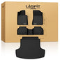 LASFIT Floor Mats & Cargo Mat for Hyundai Sonata 2020-2026 (Only Fit FWD & Gas) / Kia K5 2021-2026 (Only Fit FWD) All Weather TPE Custom Fit Floor Liners for Car Mats Trunk Mats - size: 2)For Hyundai Sonata & Kia K5 | 2020-2026 | FWD