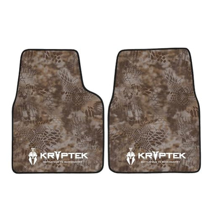 Coverking Universal Car Floor Mats Set of 2 (Front Driver and Passenger) Kryptek Banshee Camo - All-Weather Protection for Mud, Dirt, Rain, Spills, Non-Slip Backing, Fits Cars Trucks SUVs Jeeps - style: Kryptek Banshee