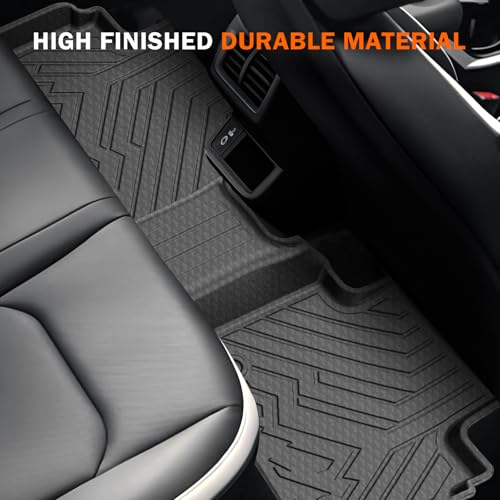 KUST Floor Mats Cargo Mat for Kia K4 2025 2026 Sedan, All Weather Rear Trunk Liner for K4 Accessories Cover TPE Rubber Raised Edge 4Pcs - style: For │ K4 2025-2026 │ Full Set