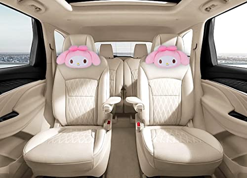 Roffatide Anime Melody Cartoon Car Neck Pillow 1 Pcs Plush Auto Head Neck Rest Cushion for Chairs, Recliners, Driving Seats Pink (LYS10103) - color: B 1 Pc Car Neck Pillow