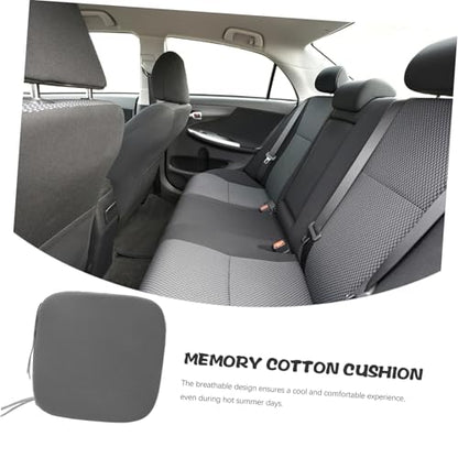 PartyKindom Breathable Car Seat Cushion Comfortable Ventilated Pad for Office Outdoor and Automotive Use Easy to Clean Grey for Sitting Durations Outdoor Seat Pad