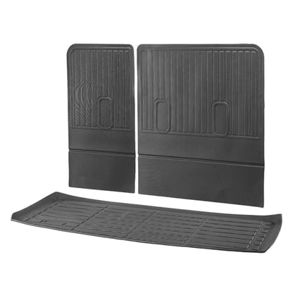VEVOR Cargo Mats Compatible Tahoe & GMC Yukon 2021-2024, Custom Fit TPE Cargo Liner Set for SUVs, Trunk and Rear Back Seat Protector Replacement, Trunk Mat and Backrest Mats - style: Tahoe/GMC Yukon 2021-2024