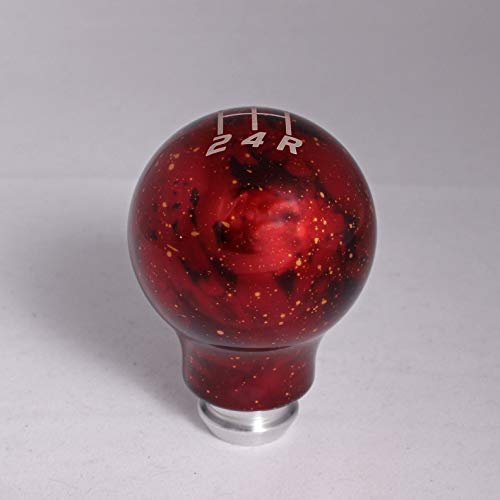 Cosmic Space Shift Knob, Compatible/Replacement for 2002-2014 Subaru WRX 5 Speed - color: Cosmic Red