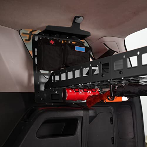 HIGH FLYING for Toyota 4Runner 2010-2024 Car Accessories Modular Storage Molle Panel System Trunk Shelf Luggage Carrier Cargo Racks Trunk Organizer Aluminum Alloy Whole Kit