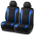 Rubbermaid Leather Car Seat Cover – Universal Front Seat Cover, Airbag Compatible, Easy to Install, Water-Resistant and Durable Automotive Seat Cover for Cars, Trucks, SUVs, Vans – Blue - color: Blue