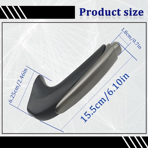 Parking Brake Handle Grip, Emergency Brake Parking Handle Cover Comfortable Handbrake Protector Cover Compatible with Honda Civic 2006-2011 47115-SNA-A82ZA - color: silver