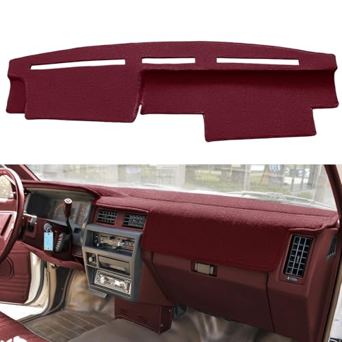 Dash Cover Mat Custom Fit for Nissan Pathfinder D21 Hardbody Pickup Truck 1986-1993, Dashboard Cover Pad Carpet Protector (Maroon) F77 - color: Maroon