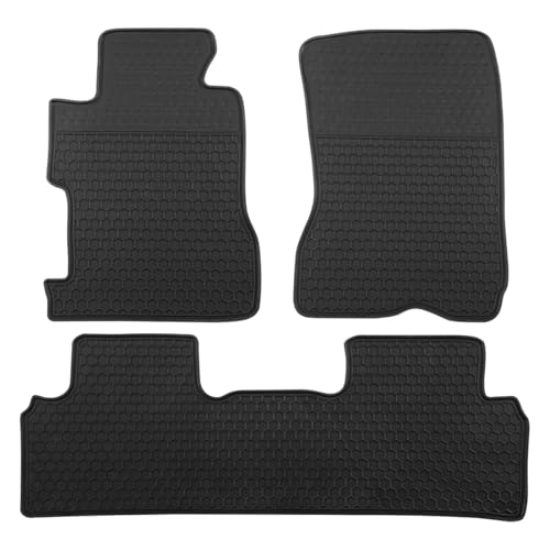 Car Floor Mats Custom Fit for Honda Civic Coupe & Sedan 2006-2011 Black Rubber All Weather Protection Auto Floor Liners Heavy Duty Odorless - color: All Black, size: 2006-2011 Civic