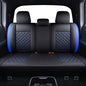 Tomatoman Tacoma Seat Covers Customized for 2005-2025 2026 4Runner Extended SR V6 Pickup Truck, Waterproof Faux Leather Car Cushions(Rear Seat, Black-Blue) - color: Rear Seat/Black-Blue