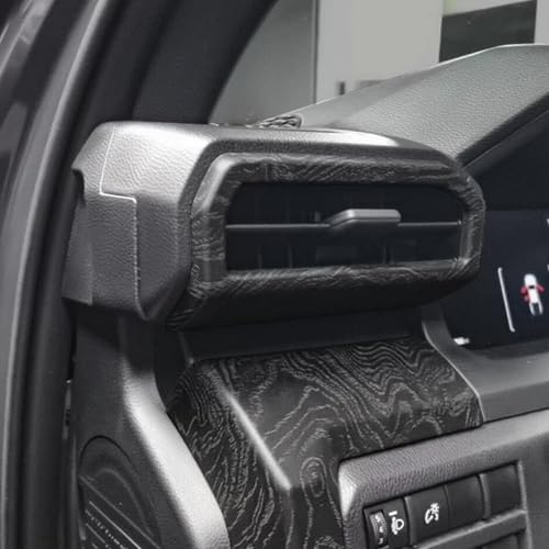 Dashboard Air Vent Outlet Cover for Toyota Tacoma 2024 2025 and 4Runner 2025 Interior Accessories Center Console Side Frame Decor Trim Cover (Black Wood Grain, Air Vent Cover) - color: Black Wood Grain, size: Air Vent Cover
