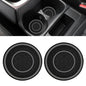 2PCS Car Cup Holder Coasters, 2.75 Inch Auto Non-Slip Anti Dust Cup Mats, Console Cup Holder Insert Coaster Auto Insulated Mats, Universal Interior Accessories for Most Cars (Gray) - color: Gray