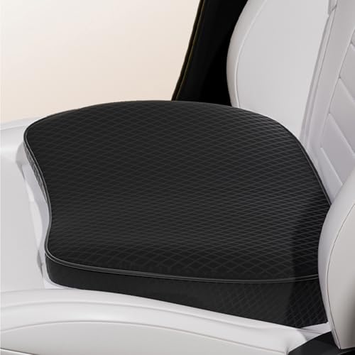 2 in 1 Wedge Car Seat Cushion or Lumbar Support - 3.2 inches Soft Memory Foam Cushion for Car Seat Driver for Comfort - Driving Cushion for Butt and Back Sciatica Pain Relief, Black - color: Black